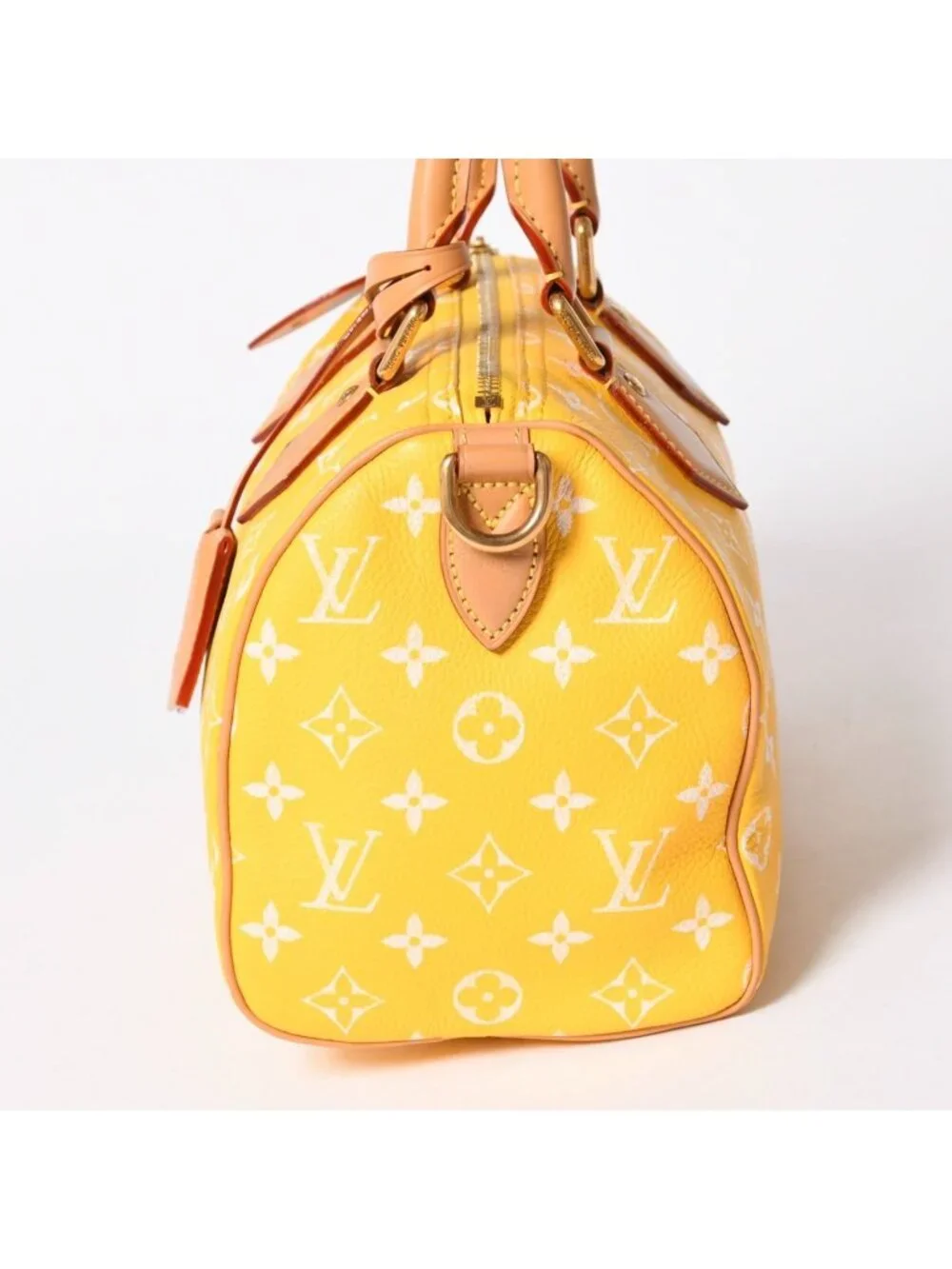 Louis Vuitton Speedy P9 Bandouliere 25 Boston Bag Yellow White